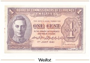 1 Цент 1941 Малайя UNC-