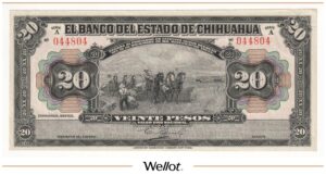 20 Песо 1913 Мексика Чихуахуа UNC-