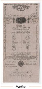 10 Гульденов 1796 Австрия Формуляр