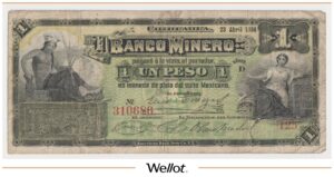 1 Песо 1914 Мексика Горнодобывающий Банк