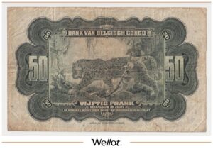 50 Франков ND (1941-1952) Бельгийское Конго